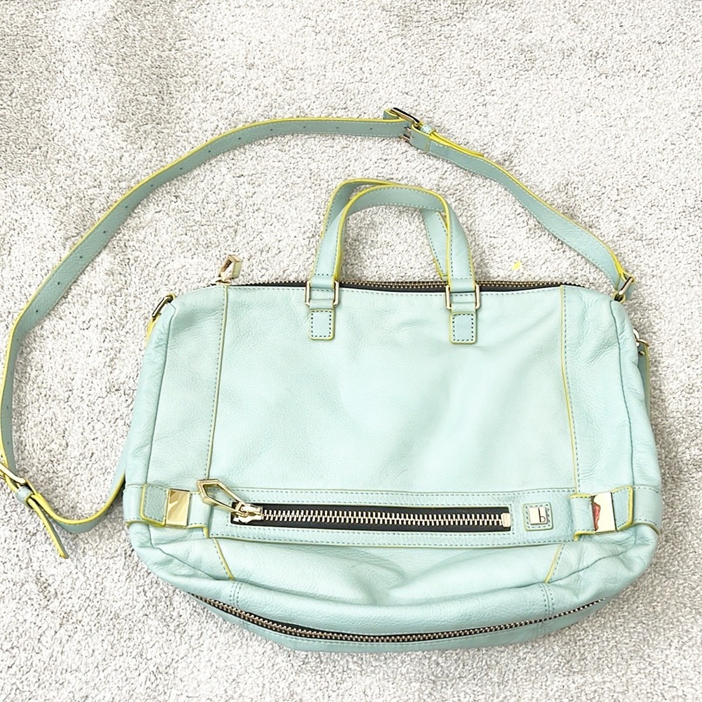 Botkier Mint Green, Gold Shoulder Satchel